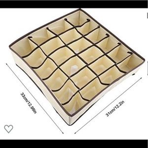 One Drawer Divider, Foldable Fabric Closet Organizer,Storage Box 12.99x12.2inch